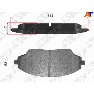 Колодки тормозные перед CHEVROLET AVEO 14-/COBALT 13- SAT