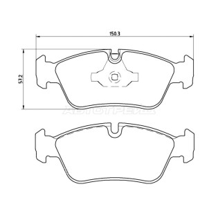 Колодки тормозные передн BMW 3 E90 BREMBO