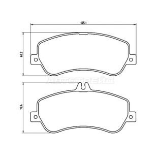 Колодки тормозные передн MERCEDES E-CLASS 207 11-/MERCEDES GLK X204 08- BREMBO