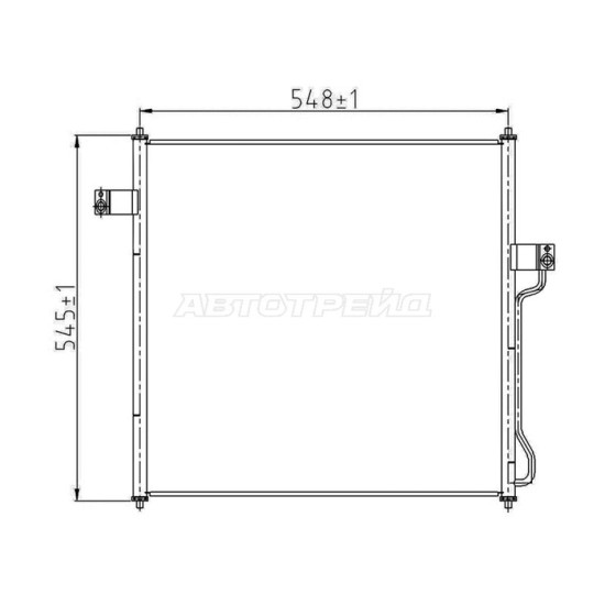Радиатор кондиционера FORD EXPLORER 03-10 SAT