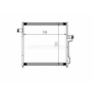 Радиатор кондиционера FORD EXPLORER/MERCURY MOUNTAINEER 06- SAT