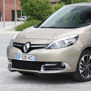 Бампер передний с креплением в цвет кузова Renault Scenic 3 (2012-2016) рестайлинг Бампер передний с креплением в цвет кузова Renault Scenic 3 (2012-2016) рестайлинг