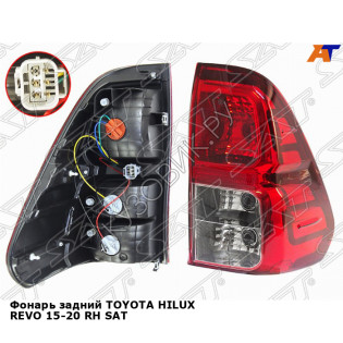 Фонарь задний TOYOTA HILUX REVO 15-20 прав SAT